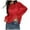 Red, variant on Women Oversized Long Sleeve Sheer Mesh Knit Sweater Tops Summer Loose Hollow Out Pullover Shirt Beach