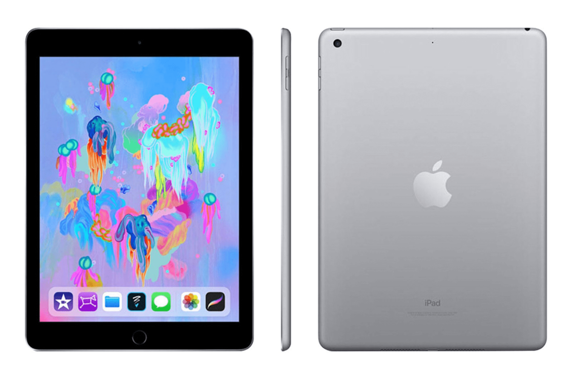 Apple iPad 6th Generation Tablet 9.7 Inch WiFi 128GB Space Gray