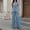 003 Light Blue, variant on Women’s Business Casual Denim Set Slim Sleeveless Blazer Vest And High Waist Pants 2 Piece