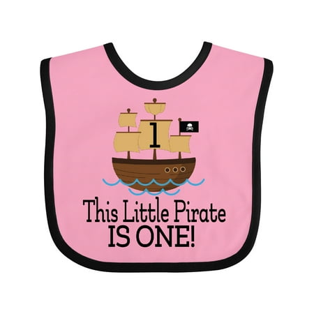 

Inktastic Pirate 1st Birthday Party Gift Baby Boy Bib