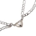 thumbnail image 4 of B 2 piezas imán pareja pulseras corazón cruces atracción pulsera conjunto de joyería, 4 of 5
