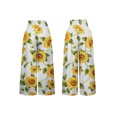 thumbnail image 5 of Arvbitana Women's Summer Wide Leg Pants Elastic High Waist Contrast Color Loose Long Sweatpants Casual Straight Workout Trousers with Pockets S M L XL 2XL, 5 of 6