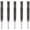 .250 Cal (8-32 Thread,3" Length), variant on 5 Pcs Nylon Bristle Bore Gun Cleaning Brush for Pistol, 50 Professional Square Patches, .260/6.5MM, .17, .22, .357/9MM, .40, .45, .30 Caliber