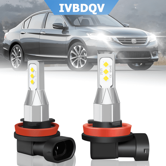 For Honda Accord 2013 2014 2015 H11 LED Headlight Low Fog Beam Light Bulbs