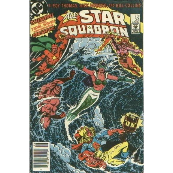 All-Star Squadron #34 (Mark Jewelers) VF ; DC Comic Book