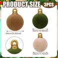 thumbnail image 3 of Juego de 3 Bolas Inflables Gigantes de Terciopelo para Navidad Jenaai, 3 of 6
