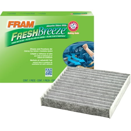 FRAM Fresh Breeze Cabin Air Filter CF11776 With Arm & Hammer Baking Soda For Select Vehicles case of 2