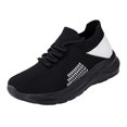 thumbnail image 3 of Willtoo Orthopedic Shoes for Women Knit Sock Style Lace Up Walking Sneakers, Breathable Mesh Lightweight Athletic Shoes, Soft Cushioned Non‑Slip Flexible Casual Running Shoes, 3 of 6