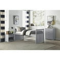 thumbnail image 4 of Lexicon Orion Pine Twin Over Twin Trundle Bed with two Storage Drawers in Gray, 4 of 7