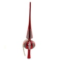 thumbnail image 2 of Tree Topper Finial Red Modern Tree Topper Glittered Stripes Cd0091r, 2 of 3