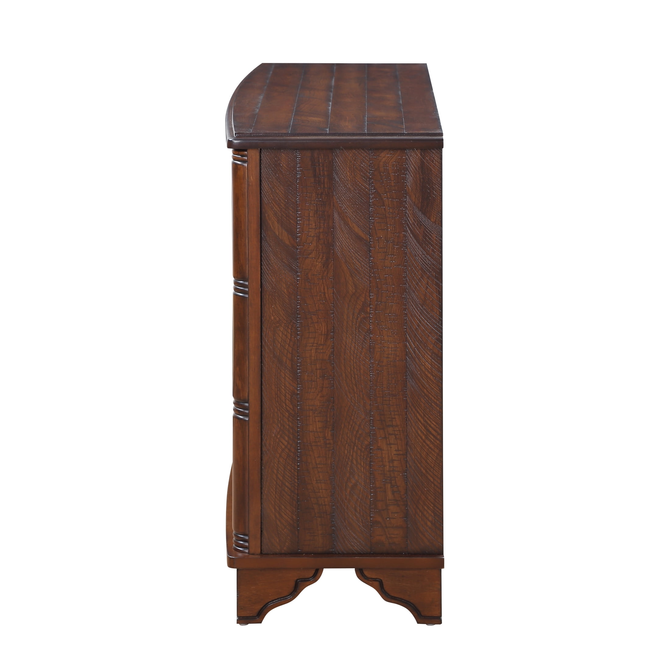 Noble House Jemima 40" Console Table, Pine Wood Frame with Storage Shelf for Hallway or Sofa Table, Light Espresso
