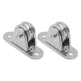 thumbnail image 1 of V Type Groove Wheel Pulley, Stainless Steel Silent Pulley Roller Wall Mounted Rope Pulley For DIY Equipment Wire Rope Rail Sliding Gate, 1 of 8