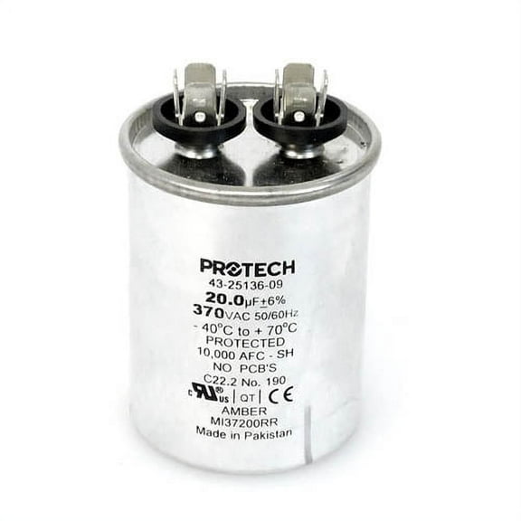 Rheem 43-25136-09 Capacitor 20/370 Single Round