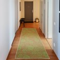 thumbnail image 1 of Geometric Decorative Rug, Different Sized Circles and Rounds Simple Style Graphic Print Shabby Home, Quality Carpet for Bedroom Dorm and Living Room, 6 Sizes, Apple Green, by Ambesonne, 1 of 2