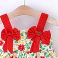 thumbnail image 4 of Ruyang Toddler Baby Dress Clothes Tween Girl Sleeveless Floral Boh𝐨 Dresses Bowknot Sundress UPF 50+ Sun Protection, 4 of 6