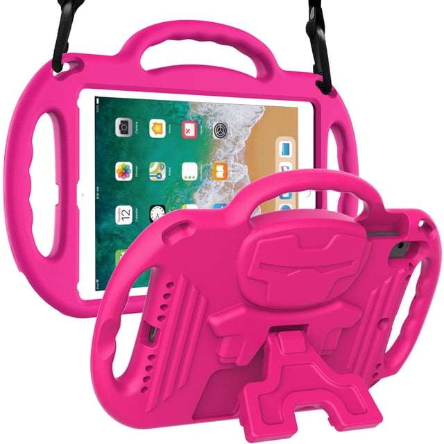 Funda LTROP Kids para iPad de 5.ª y 6.ª generación (2017/2018) y Air 2, color rosa