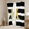 thumbnail image 3 of Erosebridal Cartoon Initial D Curtains Pack of 2 (42x84 Each) for Girl, Stripes Lines Curtains Blackout, 3 of 6