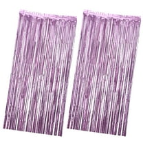 LOLIPPYY 2Pcs Pink Plastic for Photo Curtain 98.4*39.4in Picture Backdrop for Party