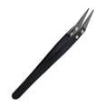 thumbnail image 1 of Yinanstore Precision Ceramic Tweezers Stainless Steel Handle Maintenance Tool for Operations Electronic Device Operation Soldering Point - Small Curved Tips, 1 of 5