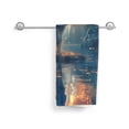 thumbnail image 3 of KLL Forest Lake White Horse Ultra Absorbent & Soft Hand Towels for Bath, Hand, Face, Gym and Spa-27.5x16in, 3 of 7