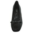 thumbnail image 4 of TOP MODA Women Block Heel Pumps Classic Square Toe Dress Shoes Bow ELBA-88 Black Velvet Suede 8.5, 4 of 6