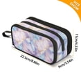 thumbnail image 4 of FORMRS Pencil Case with 3 Compartments Zipper Pouch, Elementary School Level and up, Purple Marble Pattern, 4 of 8
