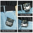 thumbnail image 4 of MELOTOUGH Tape Measure Holder,Tape Measure Belt Clip,Tape Measure Holster,Tool Belt Clip,Measuring Tape Holder for Belt(Black), 4 of 7