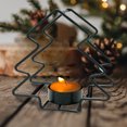 thumbnail image 6 of Christmas Tree Candle Holder Black Iron Metal Holiday Tealight Candle Stand Table Decoration Home Decor Gift, 6 of 7