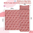 thumbnail image 5 of Red Christmas Patchwork Pattern Toddler Nap Mats for Kids Preschool,50"x20" Sleeping Mat Bag or Kids,Toddler Sleeping Bag,Toddler Nap Mat or Daycare, 5 of 6