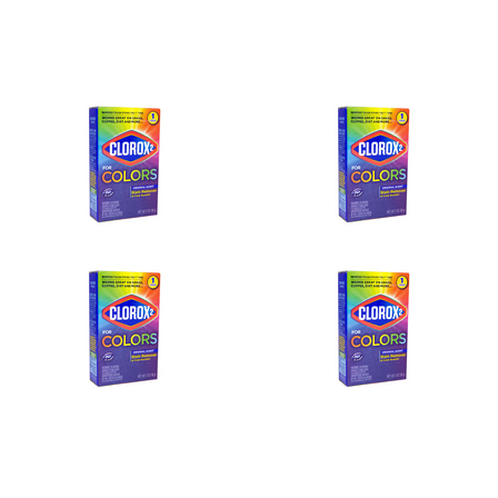 Clorox² For Colors Powder Stain Remover & Color Booster – 2 oz Each (4 Pack)