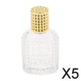 thumbnail image 1 of Botellas de perfume portátiles del envase de cristal de la piña del paquete 4-6 con el oro 50ml piezas, 1 of 10