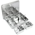 thumbnail image 4 of Kitchen Accessory,6‑Grid Stainless Steel Seasoning Seasoning Storage Seasoning Box Maximized Efficiency, 4 of 14
