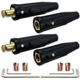 thumbnail image 1 of Paquete de 2 Conectores Rápidos para Cables de Soldadura LC-40, Conectores de Soldadura Macho y Hembra para Accesorios de Máquina de Soldar, 1 of 5