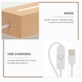 thumbnail image 2 of Shisuyan 2pcs USB LED Light Base Wooden LED Lights Display Base for DIY Acrylic Plates, 2 of 9