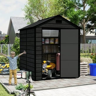 Keter Darwin 4' x 6' Outdoor Garden Tool Storage Shed w/ Window