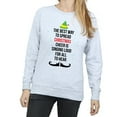 thumbnail image 3 of Elf Womens Christmas Cheer Text Sweatshirt, 3 of 5
