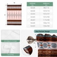 thumbnail image 6 of Farmhouse Boho Tie Up Curtains for Windows, Adjustable Balloon Window Shades, Retro Ethnic Traditional Patterned Kitchen Window Treatments Adjustable Roll Up Curtain for Basement/Nursery 52"x45", 6 of 8
