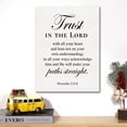 thumbnail image 4 of Christian Canvas Wall Art Motivational Trust in the Lord Canvas Print Positive Scripture Bible Verse Painting Home Wall Decor Framed Baptism Gift 12x15 Inch, 4 of 5