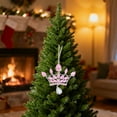 thumbnail image 6 of Sparkling Christmas Metal Crown Ornaments, Rhinestone-Embellished Tree Hanging Decor, Elegant Festive Ornaments for Christmas Trees, Adds Royal Charm to & Indoor Decor, 1pcs, 6 of 7