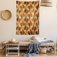 thumbnail image 2 of Rustic Home Decor Tapestry, Abstract Tadpole Patterns Tiling of Wavy Shapes Ornamental Artwork, Wall Hanging for Bedroom Living Room Dorm Decor, 40W X 60L Inches, Brown Black , by Ambesonne, 2 of 5