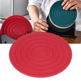 thumbnail image 4 of Kitchen Coasters, Heat Resistant Easy Storage Decorative Practical Round Coasters  For Restaurant For Home Red, 4 of 8