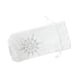 thumbnail image 1 of Funda navideña de felpa Toystoory para botella de vino con cordón bordado de copos de nieve Blanco HA068791-01, 1 of 6