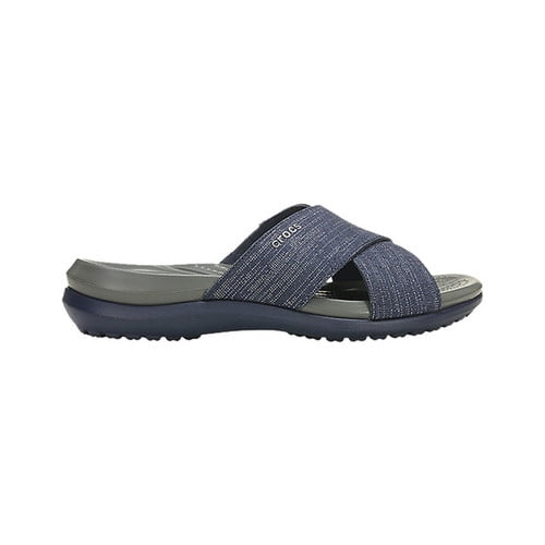 crocs capri shimmer women's slide sandals