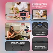 NBD 4K Digital Camera for Photography and Vlogging, 48MP Video Camera with Microphone, Tripod Grip, Wide-Angle and Macro Lens