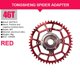 thumbnail image 2 of Motsuv E-bike rueda de cadena 46t + 104bcd para Tongsheng Mid Drive rojo Afortunado Sencillez, 2 of 5