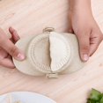 thumbnail image 5 of 3 Pcs Dumpling Maker Mould, Kitchen DIY Dumpling Making Tool, Manual Dumpling Press Molds Set, Wheat Straw Empanadas Press Mold, for Making Hand Pies, Ravioli, Stuffed Pasta (Primary Color), 5 of 5