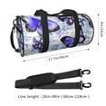 thumbnail image 4 of Haiem Butterflies Pattern Gym Bag for Women Men, Waterproof Travel Duffel Bags, Personal Item Travel Bag Weekender Bag with Shoes Compartment & Wet Pocket, 4 of 8