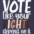 thumbnail image 3 of CafePress - VOTE Like Your Rights Depend O Long Sleeve T Shirt - Long Sleeve Dark T-Shirt, 3 of 4
