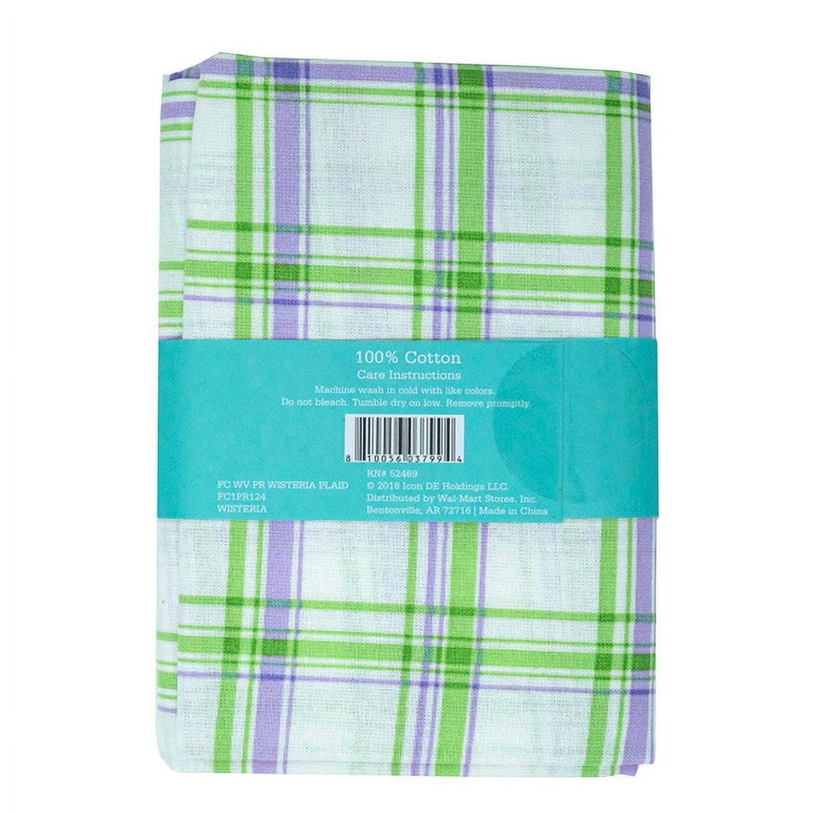 Waverly Inspirations 1 Yard Cut 100% Cotton Prints Fabric Plaid Wisteria 44" Wide for Quilting & Sewing