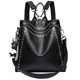 thumbnail image 1 of Mochila De Cuero genuino de lujo para mujer, bolso de hombro multifuncional con remaches, bolso de viaje Retro, mochila escolar de moda para niñas adolescentes Fivean unisex, 1 of 1